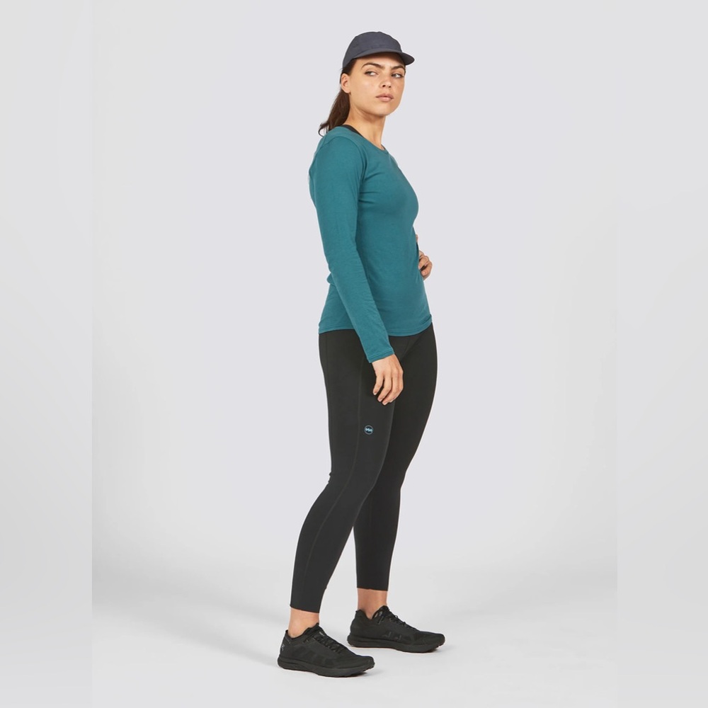Janji Runterro Bio Long Sleeve Tee Shirt in Jasper Green, Women’s size Small - Picture 11 of 15